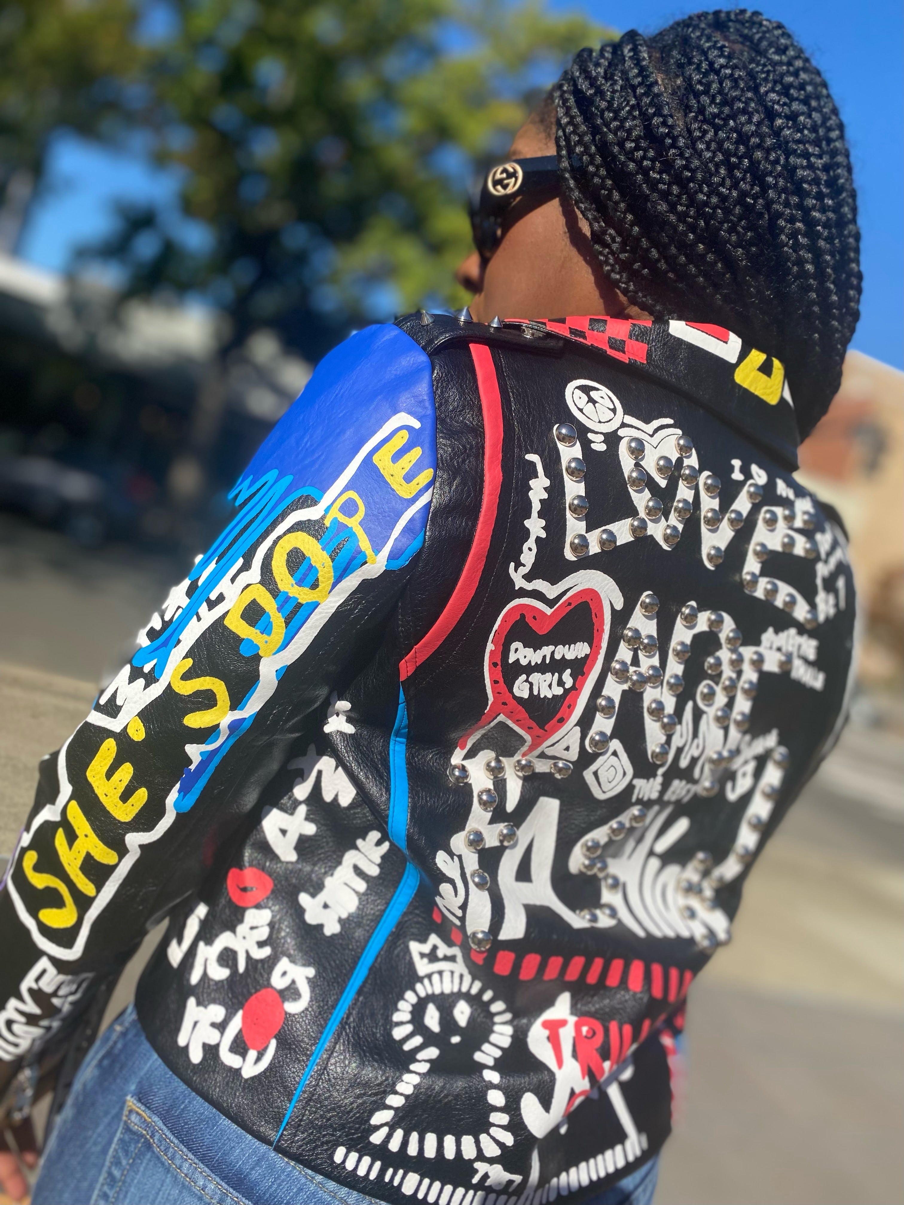 "She's Dope" Graffiti Jacket